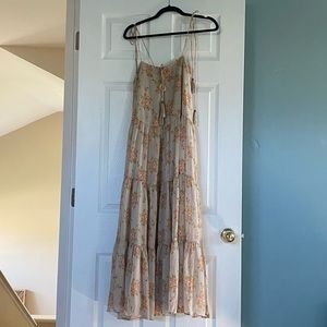 VICI DOLLS MAXI DRESS, TAN, SIZE SMALL